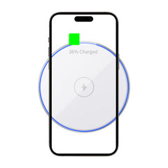 WIWU Quantus WI-W012 — 15W Wireless Fast Charger — White | WI-W012-WT