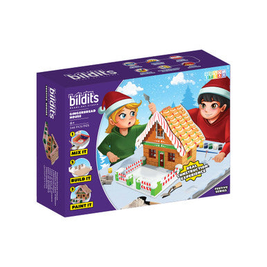 Bildits Gingerbread House DIY Construction Kit - 146 Pieces