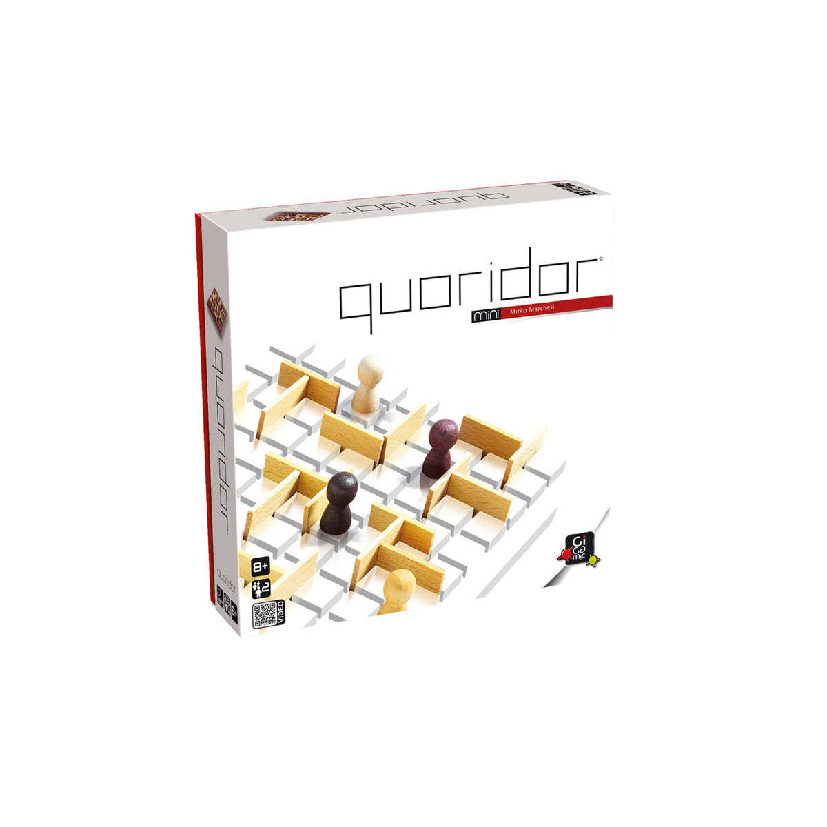Quoridor Mini — Travel-Size Wooden Strategy Board Game | Gigamic | 151201