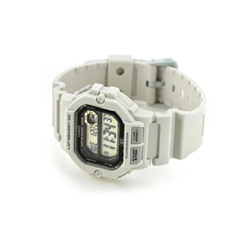 Casio Digital Men Watch - White | WS-1400H-8AVDF