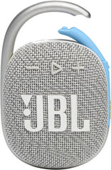 JBL Clip 4 Eco Ultra-Portable Waterproof Speaker -  White | JBLCLIP4ECOWHTAM