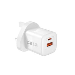 WIWU 33W PD+QC Wall charger/ EU plug, Wi- U008 White | WI-U008-WT