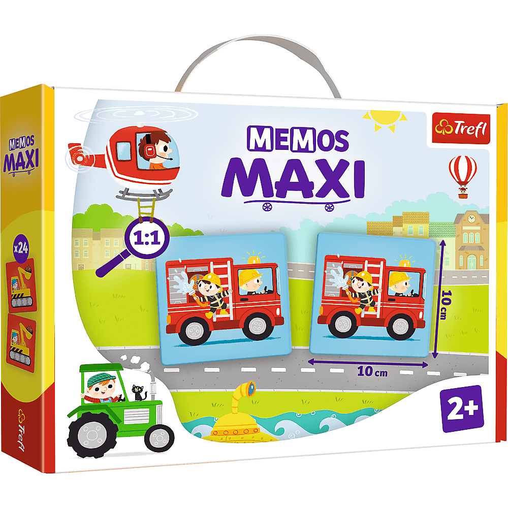 Trefl Memos Maxi “Pojazdy” Memory Game | 02267