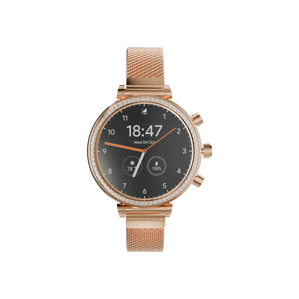 Heatz 1.28" inch super AMOLED smart watch - Gold | HW20