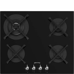 SMEG Gas Hob 60cm 4 Burners Classica Black Glass | PV364N