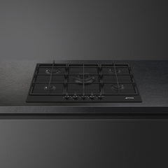 SMEG Gas Hob 75cm 5 Burners Classica Black Matt | PX375MB
