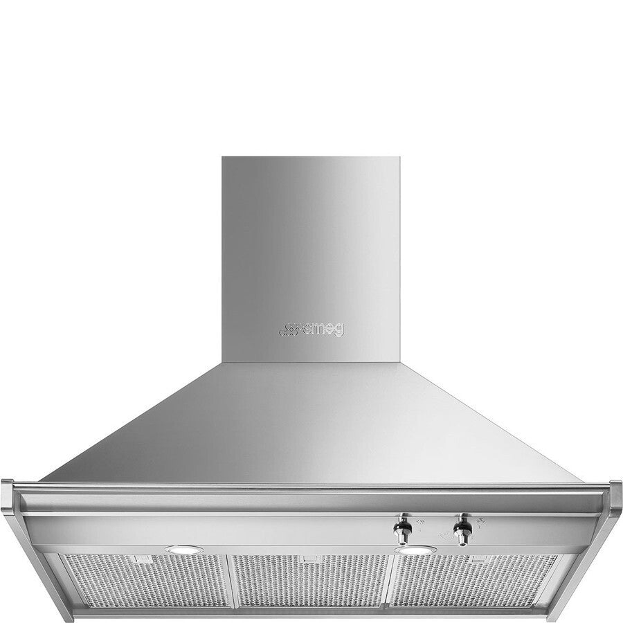 Smeg Wall Mounted Hood 90cm 630 m³/h Stainless Steel | KD90HXE