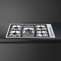 SMEG Gas Hob 90cm 5 Burners Classica Stainless Steel | PGF95-4