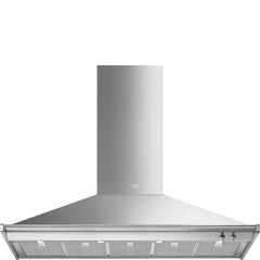 Smeg Wall Mounted Hood 150cm 830 m³/h Stainless Steel | KD150HXE