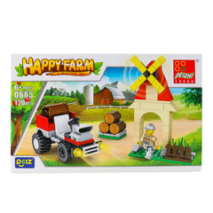 Happy Farm Tractor & Windmill Building Blocks Set | 0685-1