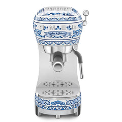 Smeg Manual Espresso Coffee Machine Dolce and Gabbana Blu Mediterraneo | ECF02DGBEU