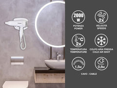 Beper Wall Mounted Hair Dryer | 40.490