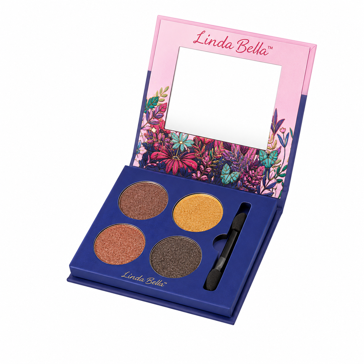 FK Eyeshadow Palette 4 Colors with Brush & Mirror | DL12
