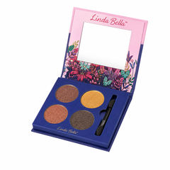 FK Eyeshadow Palette 4 Colors with Brush & Mirror | DL12