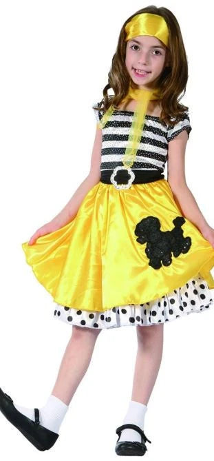 60’s Lady Costume (Top, Skirt, Headband, Scarf, Belt) | 98504