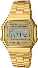 Casio Digital Watch – Gold Case, Champagne Face & Gold Bracelet | A168WG-9WDF