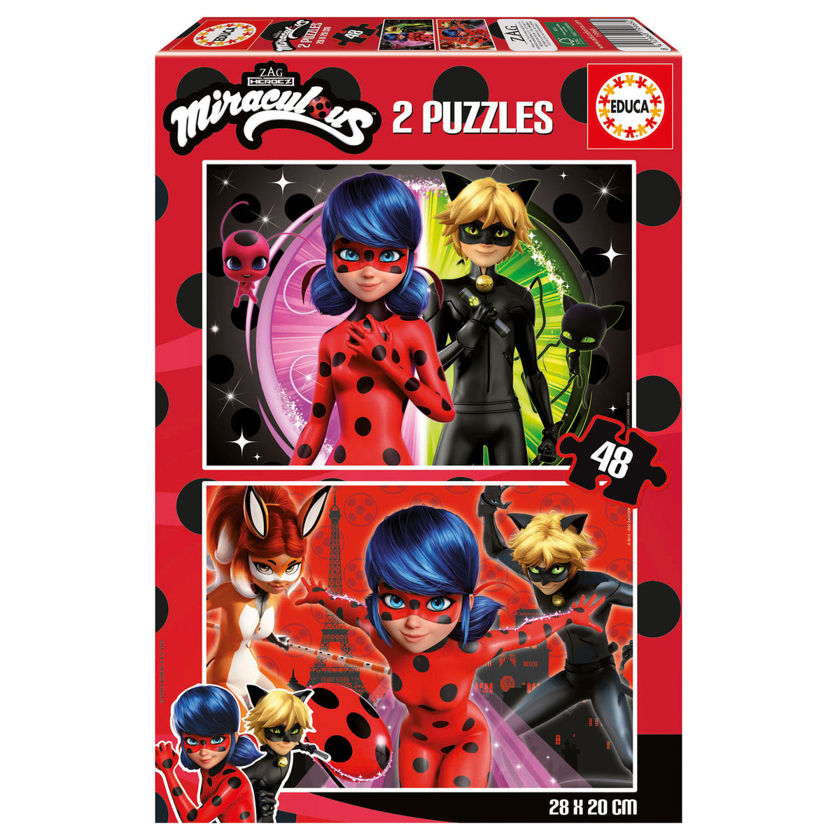 Educa Miraculous Ladybug 2 - Puzzle Set 48 pcs | 19968