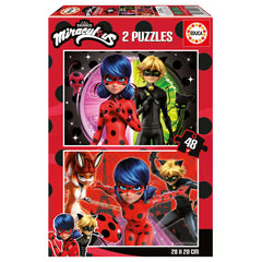 Educa Miraculous Ladybug 2 - Puzzle Set 48 pcs | 19968