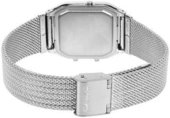 Casio Vintage Analog-Digital Unisex Watch - Silver | AQ-230EM-7ADF