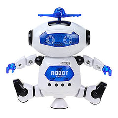 Dancing & Lighting Warrior Robot Toy - White & Blue