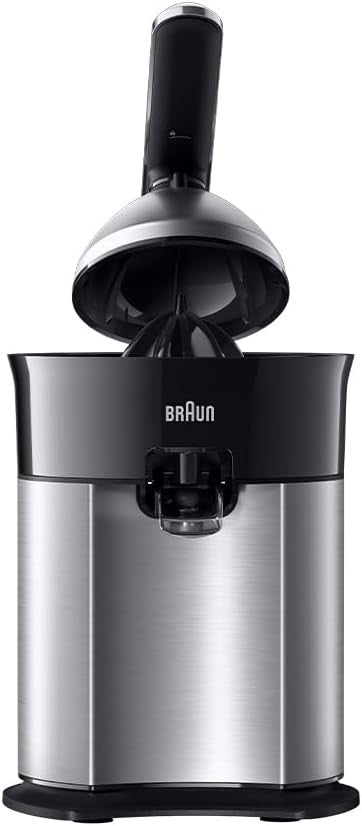 Braun CitrusQuick 7 Citrus Juicer 160W Black and Stainless | CJ7050