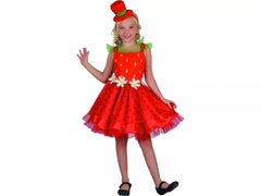 Strawberry Kiss Costume - Red (Dress, Headpiece) | 091139XL