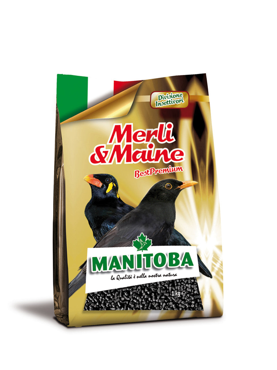 Manitoba Merli & Maine (BEO) Black Pellet Bird Food 1Kg | 4257/1