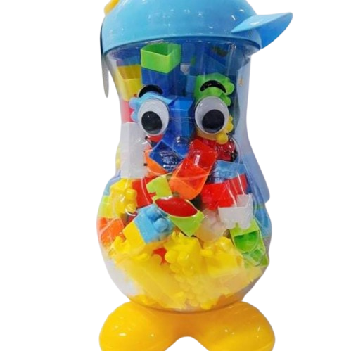 Creative Building Blocks Set in Character Storage Jar | WL7D08