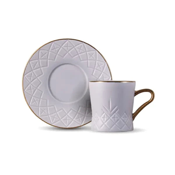 Dorsch Regency White 12-Piece Coffee Cup Set | DH-09335