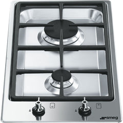 SMEG Domino Gas Hob 30cm Stainless Steel | PGF32G