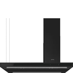 Smeg Island Hood 120cm 560 m³/h Asymmetric Black Matt | KBTI9L4VN