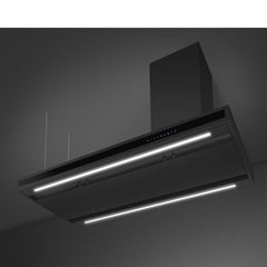 Smeg Island Hood 120cm 560 m³/h Asymmetric Black Matt | KBTI9L4VN