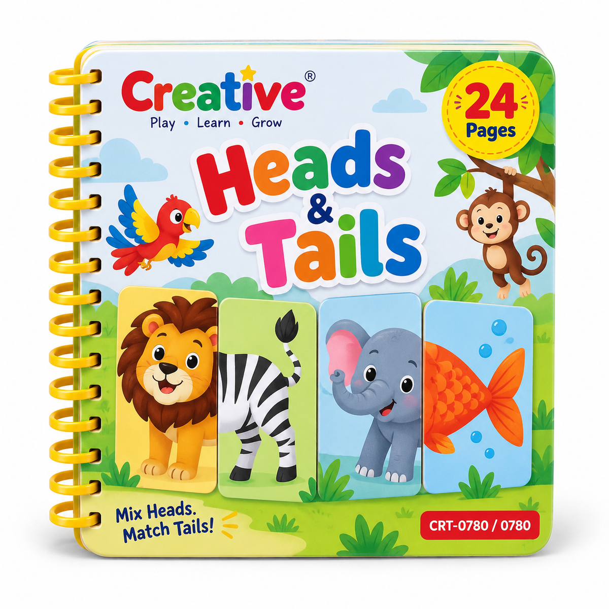 Creative Heads & Tails Educational Flip Book 24 Pages | CRT-0780