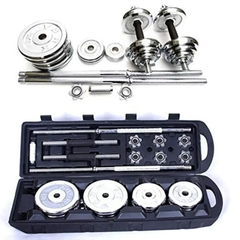 York Fitness 50KG Chrome Dumbbell Set