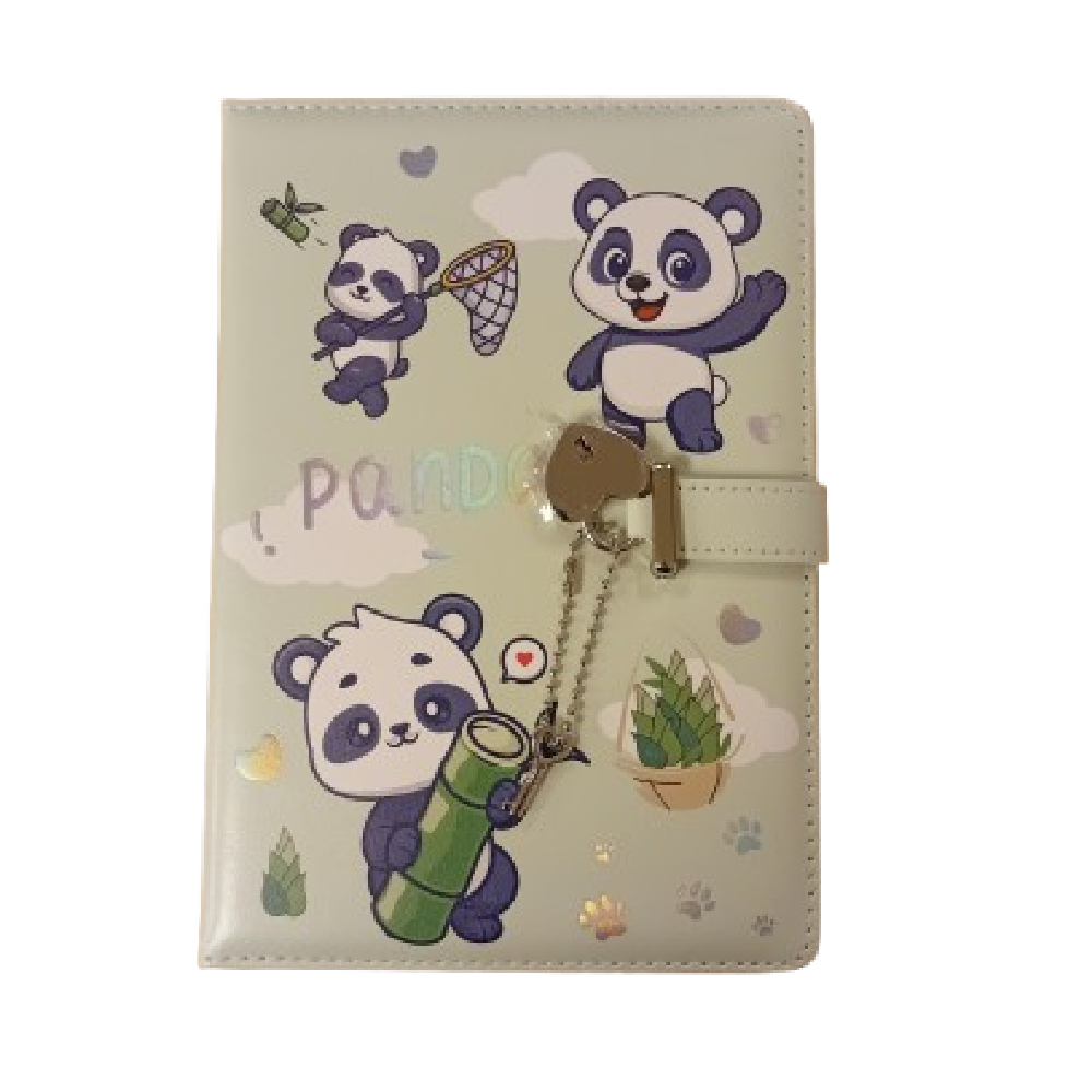 Notebook - 21x14.5cm - Panda Green | D334