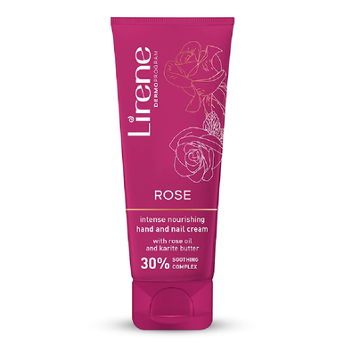 Lirene ROSE Intense Nourishing Hand & Nail Cream - 75ml