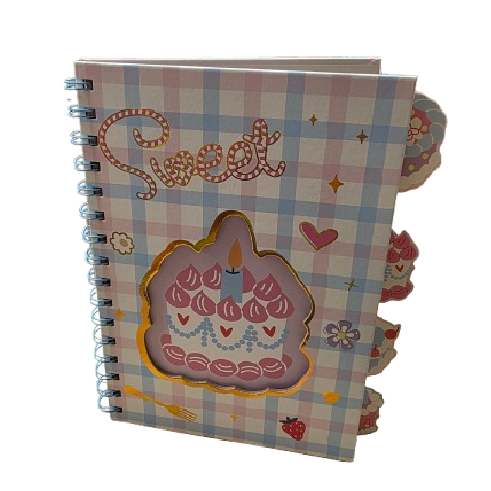 Notebook - Sweet - 21x16.5cm - White | D337
