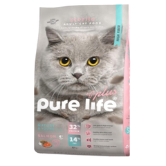 Pure Life Plus Cat Dry Food 15KG Super Premium Sterilized  Mature & Young Salmon