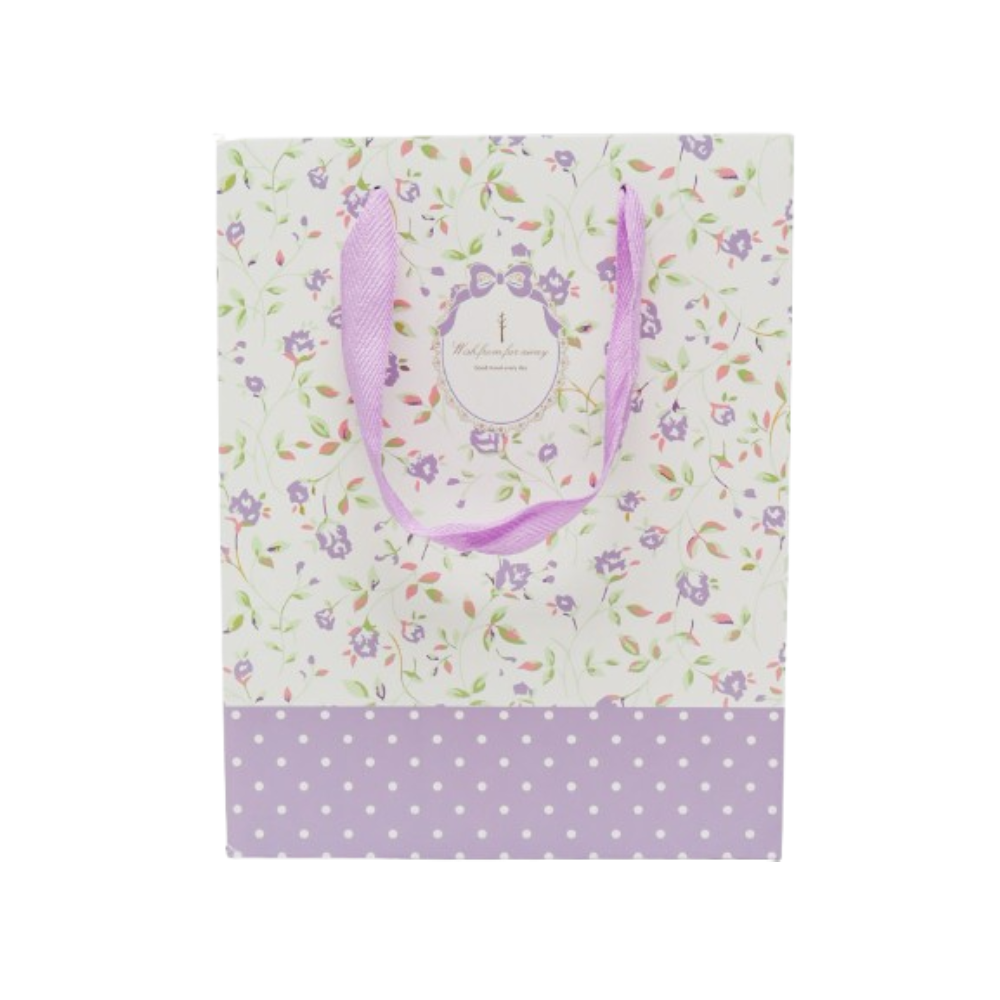 Gift Bag - 26x12x32cm - Purple Floral | D1224