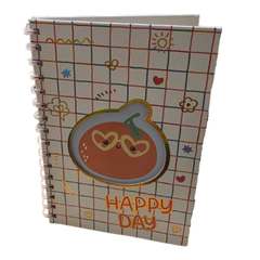 Notebook - Happy Day Fruits - 21x16.5cm - White | D338
