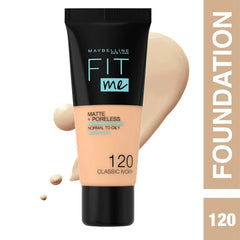 Maybelline New York Fit Me Matte + Poreless Liquid Foundation for Normal to Oily Skin