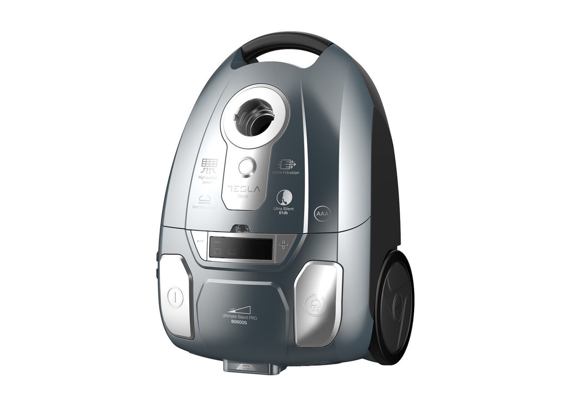 Tesla Vacuum Cleaner Ultimate Silent PRO BG600G,Washable HEPA, Tube dimension,  54 cm / 90 cm |BG600G