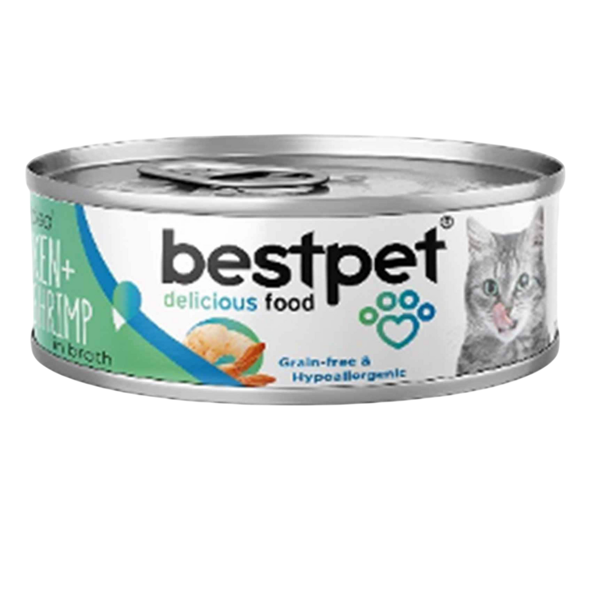 BESTPET Shredded Cat Chicken & Shrimp In Broth 70g | P0059