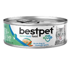 BESTPET Shredded Cat Chicken & Shrimp In Broth 70g | P0059