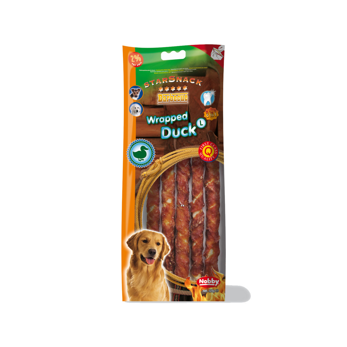 Nobby StarSnack Wrapped Duck Dog Treats 70g | 70075
