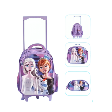 Frozen 18" Trolley School Bag with Lunch Bag and Pencil Case | 485186-8