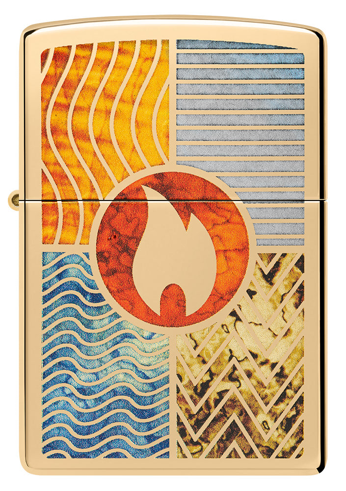 Zippo Elements Of Earth Design Windproof Lighter | 48729