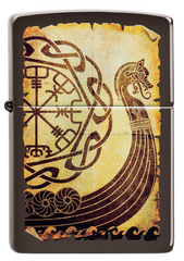 Zippo Viking Warship Design Windproof Lighter | 49182
