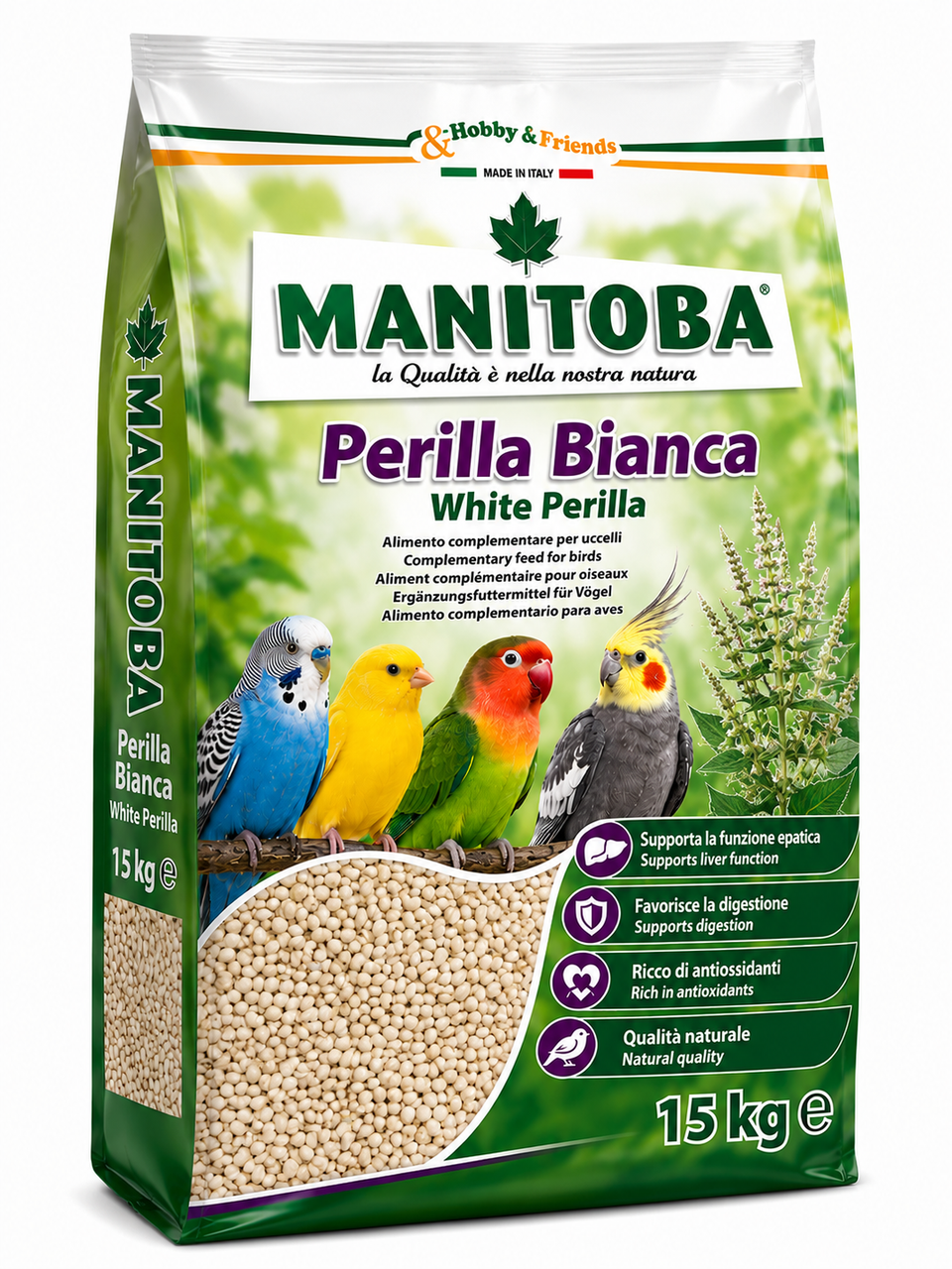 Manitoba Perilla Bianca White Perilla Bird Food 15 Kg | 36960