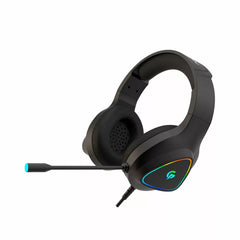 Porodo Gaming RGB Headphone PDX414 — HD 3D Sound Wired Headset | 50mm Drivers, Noise-Cancelling Mic | Black